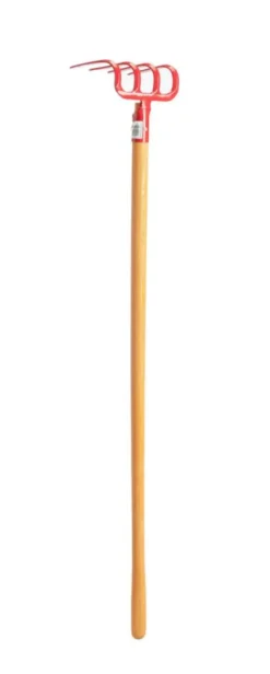 Croc à bécher 4 dents couleur rouge