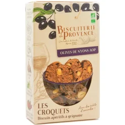 Croquets bio aux olives de Nyons AOP Biscuiterie de Provence - 90 g