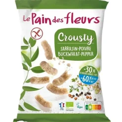 Crousty sarrasin poivre bio Le Pain des Fleurs - 75 g