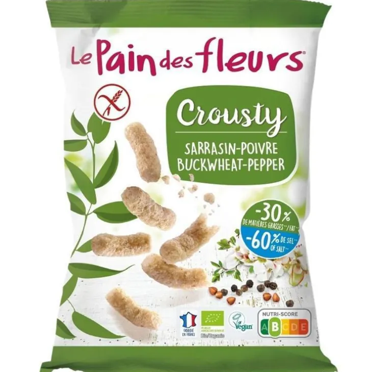 Crousty sarrasin poivre bio Le Pain des Fleurs - 75 g