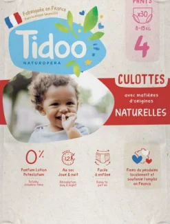 Culottes d’apprentissage écologiques en sachet T4 (8-15kg) Tidoo, certifiées FSC® - 30 pièces