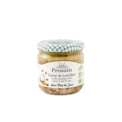 Curry de lentilles à l’indienne bio en bocal de 345 g