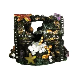 Déco Led Coffre au trésor Résine 11,5x8x8 cm