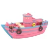 Décoration pour aquarium coloris rose Bateau de Pêcheur Aquatlantis - 12,5 x 5 x 6,5 cm