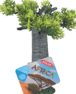 Décoration pour aquarium en résine coloris gris Zolux Africa Baobab - Taille S