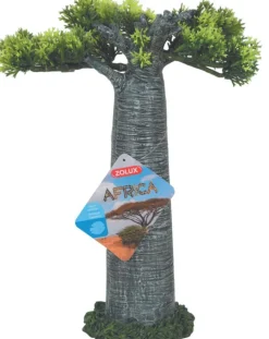 Décoration pour aquarium en résine coloris gris Zolux Africa Baobab - Taille L