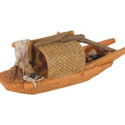 Décoration pour aquarium en résine coloris marron Zolux pagode Asie modèle 2 trous – Taille S