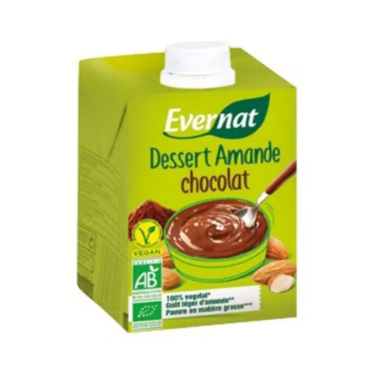 Dessert amande au chocolat UHT en brique de 525 g