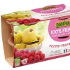 Dessert de fruits bio pomme framboise Danival - 400 g