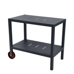 Desserte en acier et aluminium coloris carbone Quiberon Fermob - 90 x 50 - 75 cm