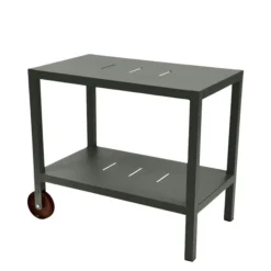 Desserte en acier et aluminium coloris romarin Quiberon Fermob - 90 x 50 - 75 cm