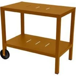 Desserte Quiberon coloris marron en aluminium Fermob - 90 x 50 x 75 cm