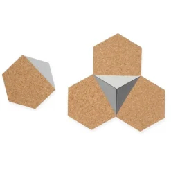 Dessous de verre coloris gris en liège Aveva - Ø 10 cm