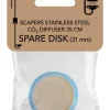 Disque pour diffuseur CO2 pour aquarium en céramique coloris gris diffuseur 35 SuperFish Scapers