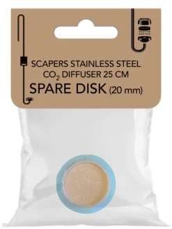 Disque pour diffuseur CO2 pour aquarium en céramique coloris gris diffuseur 25 SuperFish Scapers