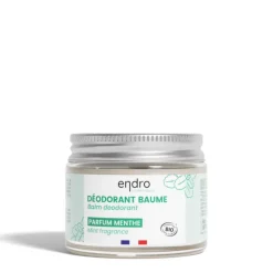 Déodorant baume bio à la menthe en pot de verre Endro - 50 g