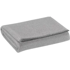 Drap de douche Bora gris perle 130x70 cm