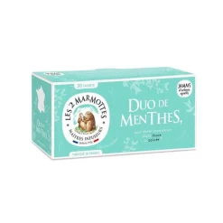 Duo de menthes bio Les 2 Marmottes - 40g