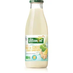 Eau de Coco citron et gingembre bio - 75cl