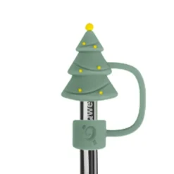 Embout pour paille coupe isotherme coloris vert en inox Qwetch