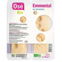 Emmental en tranches - 2 x 120 g