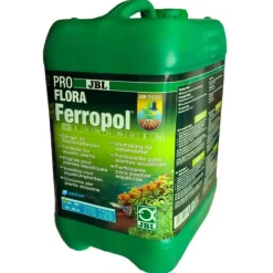 engrais liquide pour plantes d'aquarium, enrichi en fer et minéraux, sans nitrate ni phosphate - JBL Ferropol - 5L