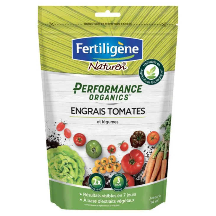 Engrais tomates et légumes Performance Organics Fertiligène - 700 g