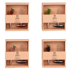 Ensemble de 2 accessoires fantaisie pour le vin en inox