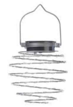 Ensemble de 4 lanternes solaires argent Smart Garden Spiralight - Ø 12 x 21,5 cm