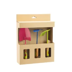 Ensemble de 3 outils de jardinage en métal pour enfant