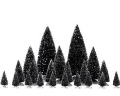 Ensemble de 21 sapins artificiels assortis - 21 pièces