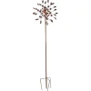 Eolienne solaire Breeze coloris marron en métal Smartgarden - 215 x 58 x 25 cm