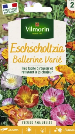 Eschscholtzia Ballerine Varié Vilmorin - graines à semer