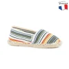 Espadrilles rayées Blackfox Eneko Écru