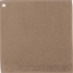 Essuie mains Oeillet Curl coloris taupe - 50 x 50 cm