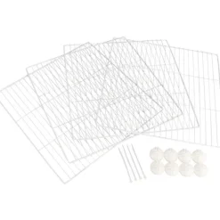 Extension 4 modules pour enclos intérieur lapin et cochon d'inde coloris blanc Trixie – 4 x 35 x 35 cm