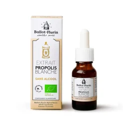 Extrait de Propolis blanche sans alcool Bio Ballot Flurin - 15 ml