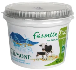 Faisselle bio au lait de montagne Laiterie de Climont – 500 g