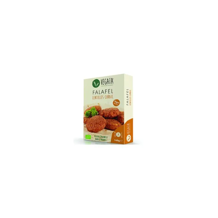 Falafel surgelé lentilles corail Vegaïa - 160 g (6 pièces)