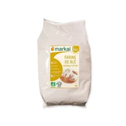 Farine de blé intégrale T150 bio en sachet de 1 kg