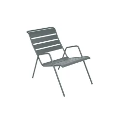 Fauteuil bas coloris gris orage Monceau Fermob - 73 cm