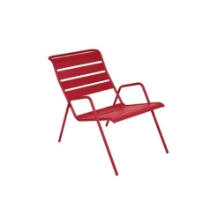 Fauteuil bas coloris piment Monceau Fermob - 73 cm