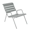 Fauteuil bas Monceau coloris gris en acier Fermob - 52 x 78 cm