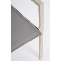 Fauteuil de jardin en aluminium et textilène Bizzotto Krion Pélican