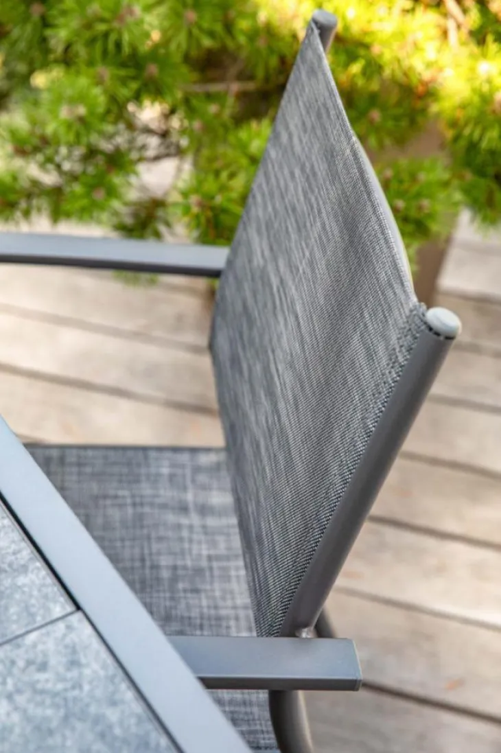 Fauteuil de jardin en aluminium textilène Creador Faro