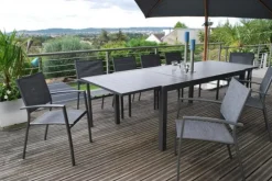 Fauteuil de jardin en aluminium textilène Creador Faro