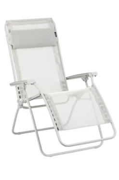 Fauteuil de relaxation de jardin relax R CLIP Batyline® coloris beige Lafuma - 68 x 88 x 115 cm