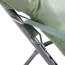 Fauteuil en aluminium et toile Oléfine vert sauge Fiam Fiesta Soft - 86/99 x 62 cm