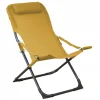 Fauteuil relax jaune 127 x 61 x 28,5 cm