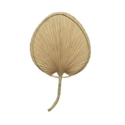 Feuille de palme pour décoration murale coloris beige - 41 x 68 x 1 cm